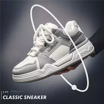 Men s shoes 2024 new spring trend versatile height increase casual board shoes boys sports black and white panda bread shoes 39