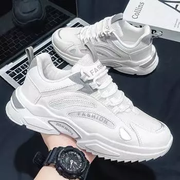 Men s shoes 2024 new summer and autumn dad shoes sports running students summer Internet celebrity casual trend versatile trendy shoes 39