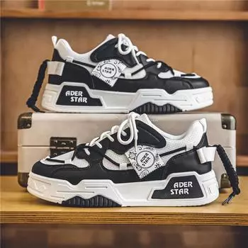 Men s shoes 2024 new summer breathable mesh niche design board shoes versatile casual sports youth trendy shoes 39