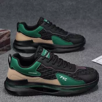 Men s shoes 2024 new summer breathable construction site work labor insurance shoes men s black non-slip running sports dad shoes 39