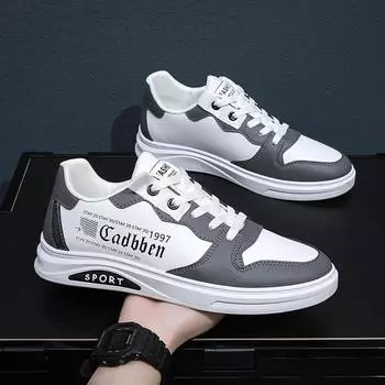 Men s shoes 2024 new summer breathable little white shoes men s versatile trendy shoes boys sports and leisure shoes student board shoes 39