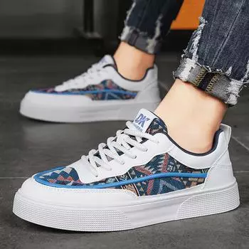 Men s shoes 2024 new summer Internet celebrity explosion casual board shoes Korean version trend versatile youth sports shoes 39