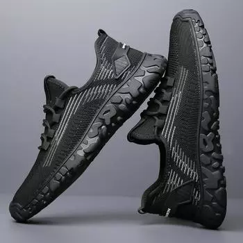 Men s shoes 2024 new summer mesh breathable thin mesh shoes running soft sole casual sports mesh hollow trendy shoes 38
