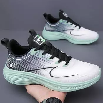 Men s shoes 2024 new summer mesh breathable running shoes men s lightweight soft-soled casual sports shoes 38