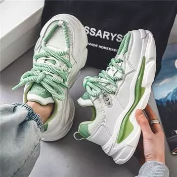 Men s shoes 2024 new winter breathable casual versatile sports trendy shoes youth lightweight trend platform dad shoes 39