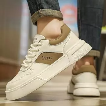 Men s shoes 2024 new winter breathable sports casual low-top board shoes thick-soled heightening boys versatile little white tide shoes 39