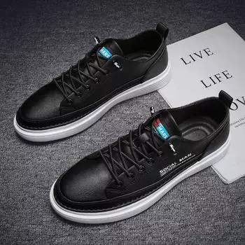 Men s shoes 2024 new winter casual breathable one-pedal board shoes men s versatile trend sports platform trendy shoes 39 песочный