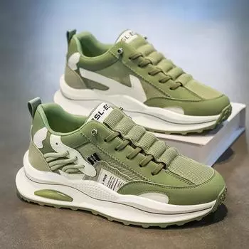 Men s shoes 2024 new winter trend versatile sports platform casual shoes youth running wear-resistant trendy shoes 39 серый