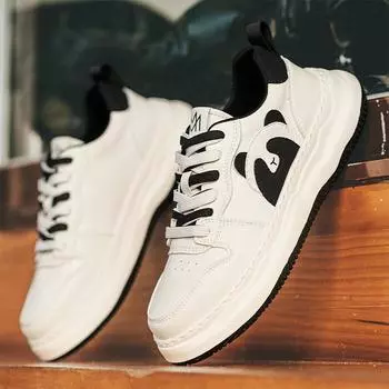 Men s shoes 2024 popular winter students daily versatile trend board shoes men s new panda platform casual trendy shoes 39