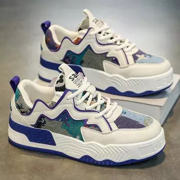 Men s shoes 2024 spring new breathable white shoes Korean version trend versatile fashion niche original board shoes 39