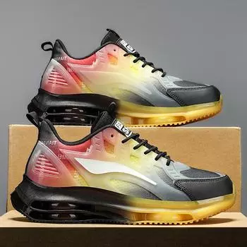 Men s shoes 2024 spring new trend casual versatile thick-soled mesh breathable running height increase men s dad trendy shoes 36