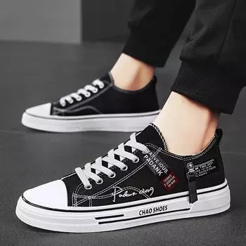 Men s shoes 2024 summer classic breathable canvas shoes men s board shoes students teenagers casual trendy shoes men s 39