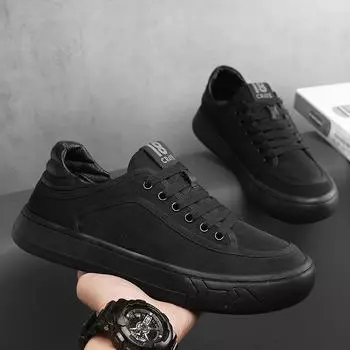 Men s shoes 2024 summer new breathable canvas fashion platform men s trend versatile comfortable casual shoes 39