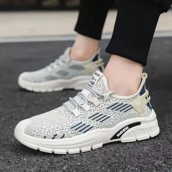 Men s shoes 2024 summer new breathable thin mesh shoes men s sports and leisure lightweight running shoes trendy shoes 39