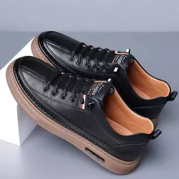 Men s shoes 2024 summer new trendy versatile men s casual shoes men s board shoes are really super soft leather breathable leather shoes 45