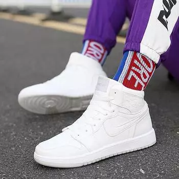 Men s shoes 2025 autumn and winter new youth fashion sports high-top shoes barbed board shoes basketball shoes Putian goods 35