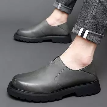Men s shoes 2025 autumn new men s casual tooling shoes outdoor lightweight trend fashion one pedal spot 38