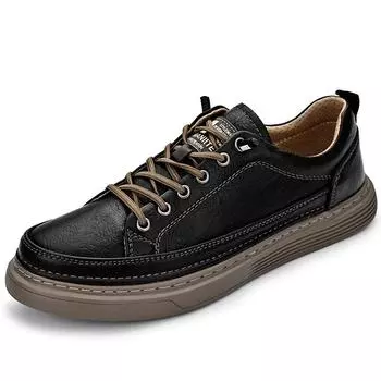 Men s shoes 2025 early summer new leather business board shoes trend velvet cotton shoes men s casual leather shoes men s 38