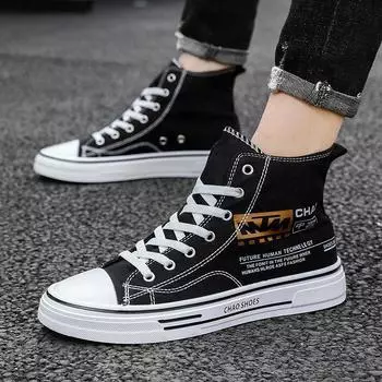 Men s shoes 2025 four seasons new low-top youth versatile student shoes canvas shoes fashion trend sports and leisure shoes 39