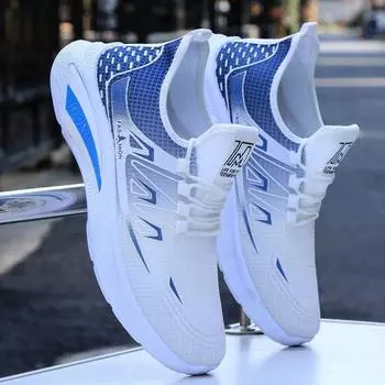 Men s Shoes 2025 New Fashion and Trendy Mesh Outdoor Sports and Casual Shoes Student Soft Sole Comfortable Running Shoes 38