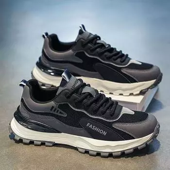 Men s shoes 2025 new spring and summer breathable net shoes Forrest Gump dad sports and leisure youth sports students versatile trendy shoes 39