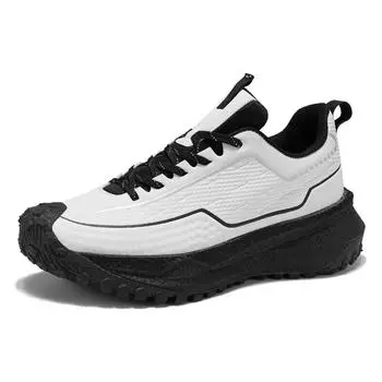 Men s shoes 2025 new spring high-end versatile casual sports running shoes popcorn heightening sole white shoes 39