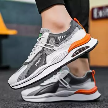 Men s shoes 2025 new summer breathable mesh shoes Forrest Gump dad sports and leisure youth sports students versatile trendy shoes 39