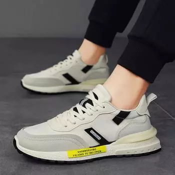 Men s shoes 2025 new summer breathable non-slip casual sports shoes men s teenagers and students street dad trendy shoes 39