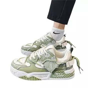 Men s shoes 2025 new summer versatile original casual flat shoes sports platform sole heightened bread tide shoes 39