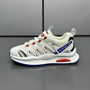 Men s shoes 2025 new trend mesh breathable dad men s platform sports shoes casual shoes popular spot 39