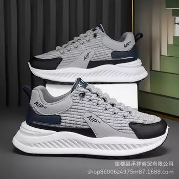 Men s shoes 2025 new winter wear-resistant and non-slip casual sports shoes versatile one-pedal soft-soled running men s trendy shoes 39