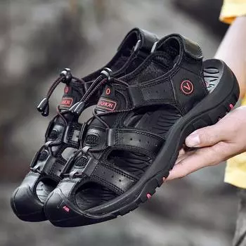 Men s shoes 2025 outdoor sports bag head casual sandals large size summer new breathable and wear-resistant beach sandals 38