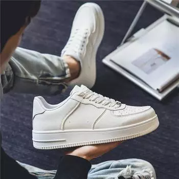 Men s shoes 2025 spring new board shoes fashion outdoor sports shoes trend casual shoes Korean version of student white shoes 39