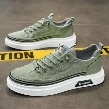 Men s shoes 2025 spring new breathable canvas shoes trendy versatile flat shoes lazy one pedal old Beijing cloth shoes 39