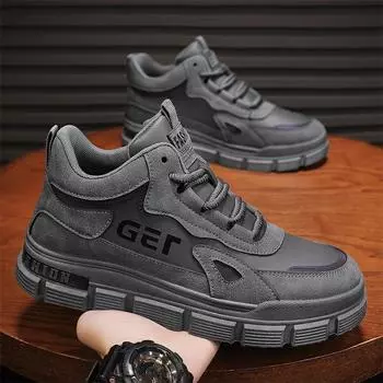 Men s shoes 2025 spring new construction site work mountaineering labor insurance shoes men s leisure sports high-top tooling Martin boots 39