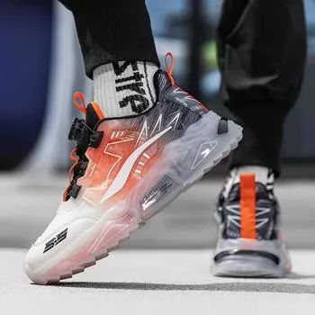 Men s shoes 2025 summer new breathable rotating buckle sports and leisure shoes teen dad running shoes 36