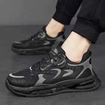 Men s shoes 2025 summer new breathable non-slip casual shoes versatile fashion sports mesh dad trendy shoes running shoes 39