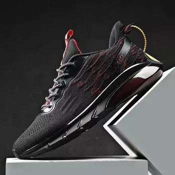 Men s shoes 2025 summer new breathable running shoes non-slip casual shoes versatile fashion sports mesh dad trendy shoes 39