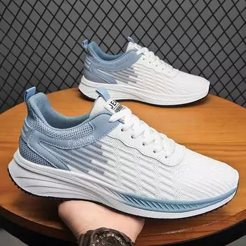 Men s shoes 2025 summer new breathable mesh dad trendy shoes fashionable versatile non-slip casual shoes sports running shoes 39