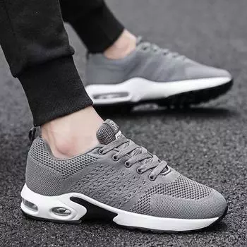 Men s shoes 2025 summer new fly-woven breathable non-slip casual shoes Korean version of versatile fashion sports mesh dad shoes 36