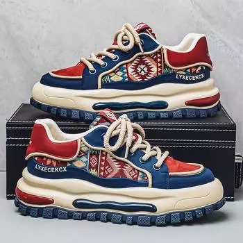 Men s shoes 2025 summer new high-end casual sports shoes youth leather surface increase Forrest Gump dad trendy shoes 39