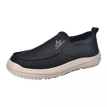 Men s shoes 2025 summer new lazy overshoes light thick-soled trend casual one-pedal soft-soled men s umbrella cloth 37