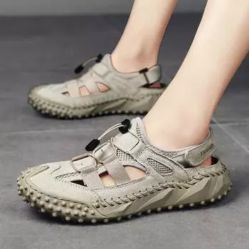 Men s shoes 2025 summer new mesh breathable men s casual shoes trendy fashion versatile outdoor large size Shoes 38