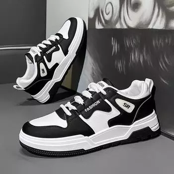 Men s shoes 2025 summer new niche panda color men s low-top sports shoes fashion platform student board shoes men 39
