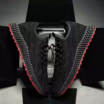 Men s shoes 2025 summer new versatile breathable hollow fly-woven shoes fashion trend non-slip and wear-resistant sports shoes 39