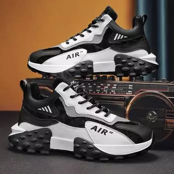 Men s shoes 2025 winter new Korean version of versatile casual sports running platform non-slip board shoes Forrest Gump dad trendy shoes 39