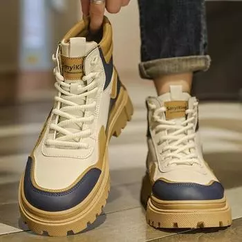 Men s shoes autumn 2024 new British low-top casual retro tooling shoes men s outdoor mountaineering high-top Martin boots 39