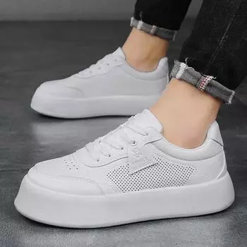 Men s shoes autumn 2024 new casual niche Harajuku board shoes men s heightened platform trendy shoes students and teenagers 39