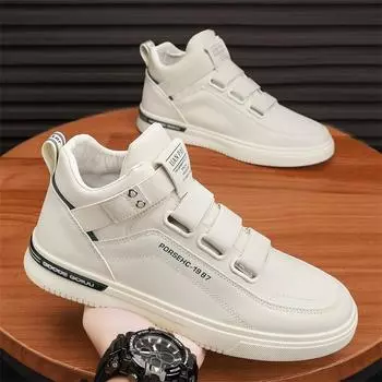 Men s shoes autumn and winter new casual shoes fashion outdoor sports shoes Korean version student tide mid-top board shoes 39