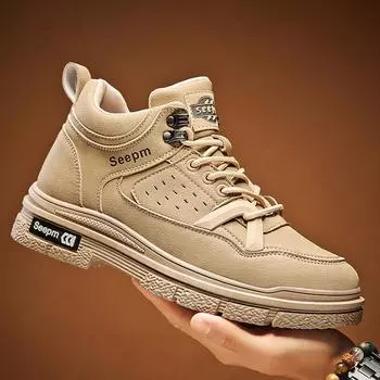 Men s shoes autumn and winter new Martin boots fashion outdoor low-top tooling shoes trendy men s casual shoes 39